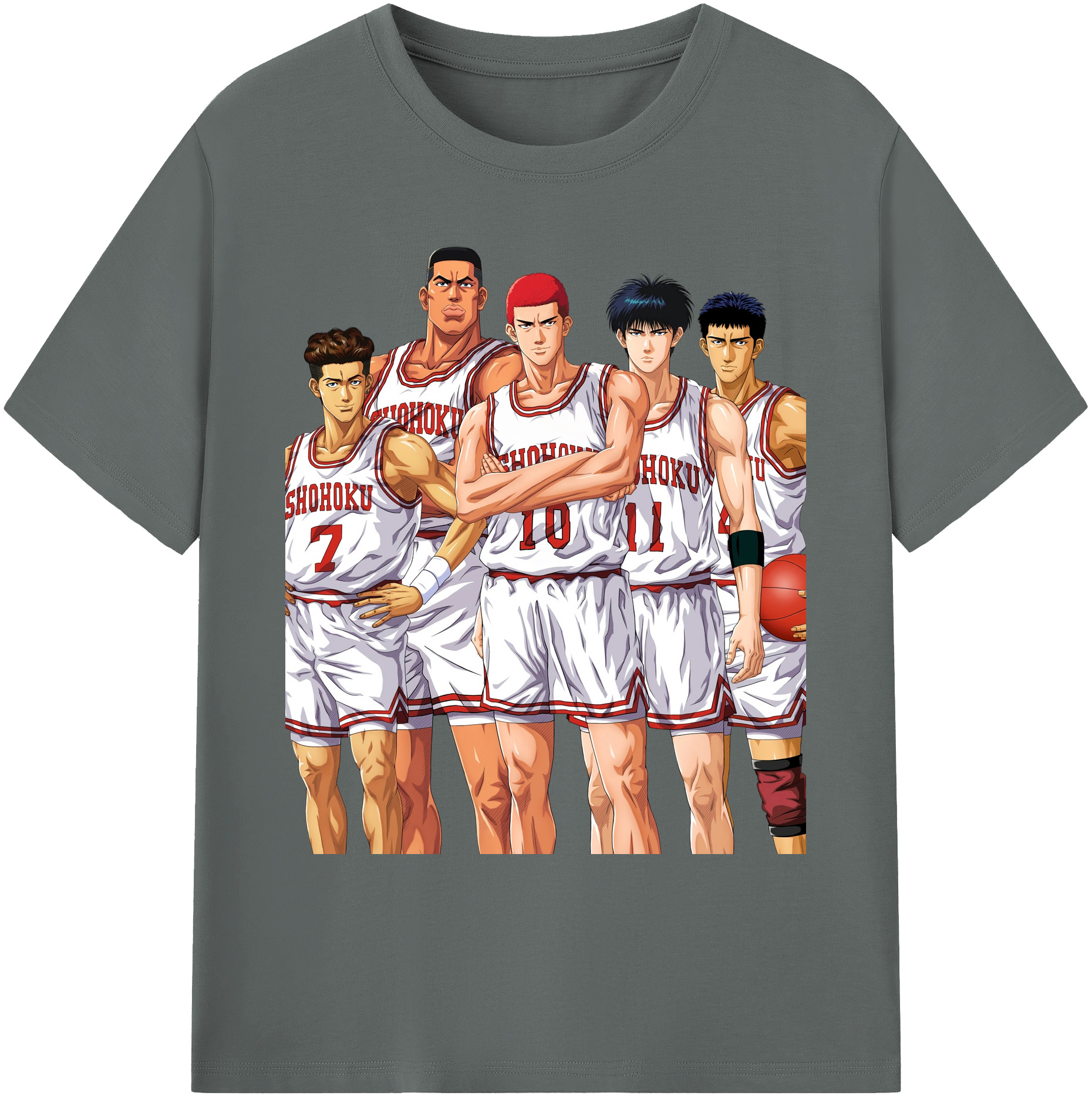 （画像用） SLAM DUNK／スラムダンク 綿100％ メンズ半袖Tシャツ｜肌触りやわらか＆通気性